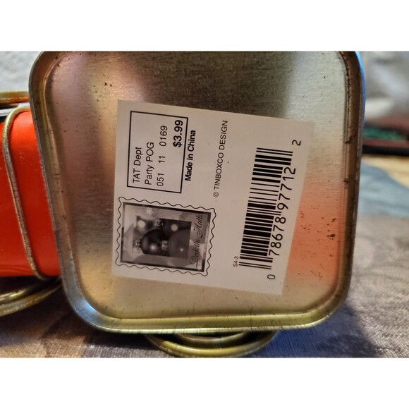 Christmas Express Train Locomotives Shaped Tins, Compart & Wheels Spin - RH#38 - Picture 14 of 14